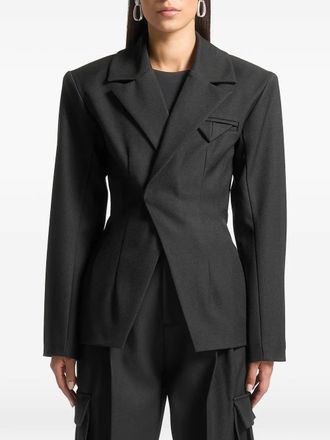 Mani&egrave;re De Voir Beatrice tailored-contour black blazer - women - Polyester - 10