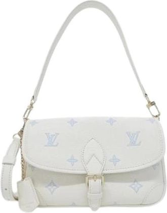 Louis Vuitton Pre-owned Diane Monogram Empreinte Schoudertas - Dames - Vintage Schoudertas - Wit - ONE Size - Leer - Vintage