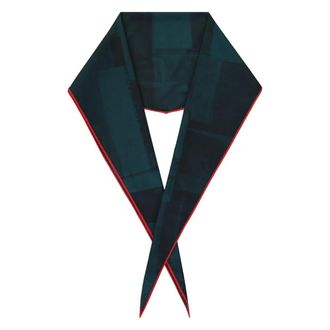 Ermenegildo Zegna Scarf with pointed profile - male - Zegna - Scarves - Green - ONE SIZE - Accessories