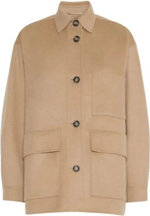 Max Mara Jassen, Dames, Beige, XS, Wol, Wkdfolk Jas