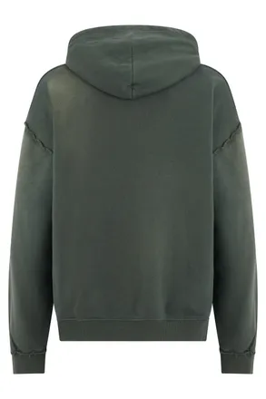 Diesel Mens Hoodie Green Cotton Jumpers Sweater