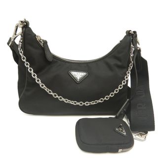 Prada Pre-owned Prada Saffiano Trimmed Re Nylon Re Edition 2005 Satchel Ladies MNW5SWZBK6PRS5SC