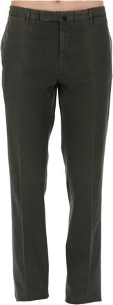 Incotex Green Straight-Leg Cotton-Blend Chinos
