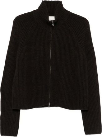 Lisa Yang Truien & Vesten, Dames, Zwart, S, Kasjmier, Sadie Zip Cardigan