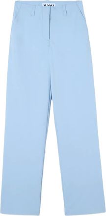 Sunnei logo-tag trousers - Blue