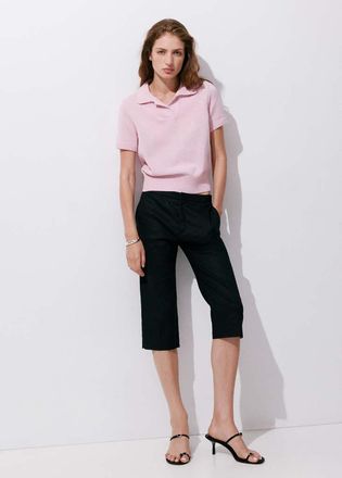 Mango Polo cotone maglia rosa - Donna - XXS - MANGO