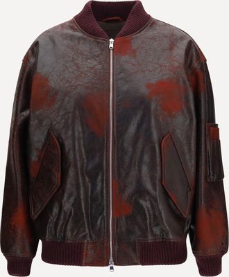Valstar Giubbotto Bomber oversize in nappa crackle Woman 40