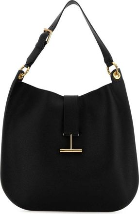 Tom Ford Black Leather Shoulder Bag