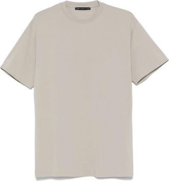 low brand Stretch Crepe T-Shirt - Heren - T-shirts - Beige - L - Katoen - Tops