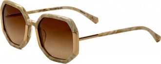 Kate Young for Tura Womens K579-BON-53 K579 53 BON Hazel Sunglasses - Beige - One Size