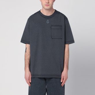 Alexander McQueen T-shirt Skull nera slavata