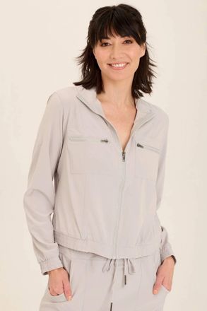 Xcvi Active Quinn Bomber Top In Artic