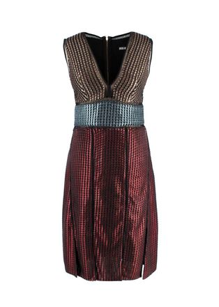 House Of Holland Tricolour Mosaic Dress Size XS