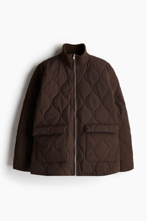 H&M Oversized Steppjacke - Brown
