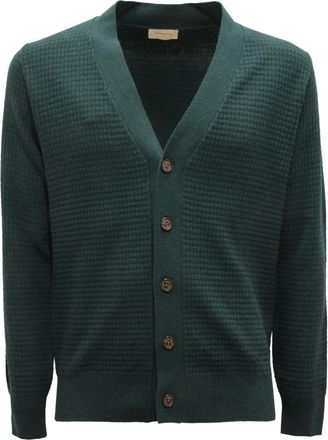 Brooksfield Wollen Trui - Heren - Vesten - Groen - S - Wol - Truien & Vesten