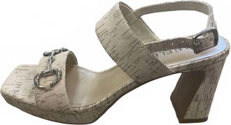 Vaneli Womens Morena Platform Sandal In White Cork