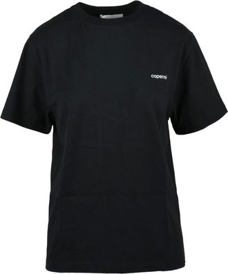 Coperni Tops, Dames, Zwart, XS, Katoen, Boxy T-shirt