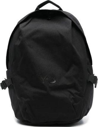 Yohji Yamamoto Tassen, Heren, Zwart, ONE Size, Polyester, Stapl Rugzak