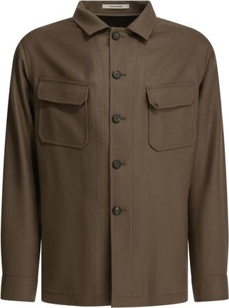 Tagliatore Calvin Jacket - Heren - Zomerjassen - Bruin - XL - Wol - Jassen