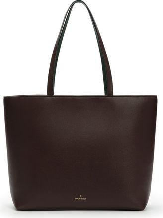 La Portegna Olivia Tote Vegetable Tanning in Burgundy at Nordstrom