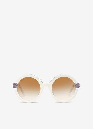 Bally Gradient Yellow Round Ladies Sunglasses BY0019-D 24F 54