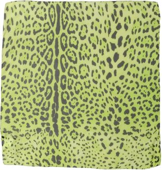 Dolce & Gabbana Zijden Foulard Sjaal - Dames - Zijden sjaals - Groen - ONE Size - Accessoires