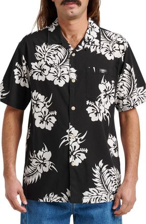 Quiksilver Pareo DNA Camp Shirt in Black at Nordstrom Rack, Size Xx-Large