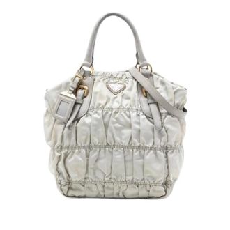 Prada Pre-owned Satchel - Dames - Vintage Handtas - Grijs - ONE Size - Leer - Vintage