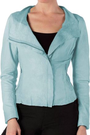 Cigno Nero Lene Leather Jacket In Chambrey