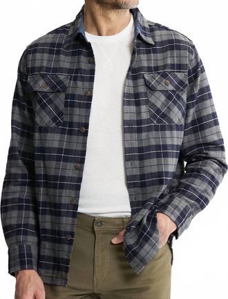 Jachs NY Brawny Flannel & Thermal Set - 2-Pack In Navy Brawny Flannel