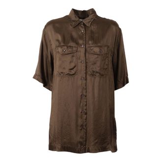 Aspesi Camicia Donna - female - Aspesi - Shirts - Brown - S - Blouses & Shirts