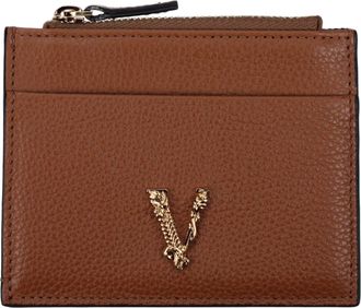 Versace Brown Leather Womens Wallet