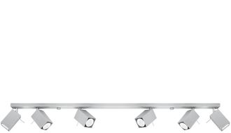 Sollux Lighting Design Deckenlampe Merida 6-Flammig, Grau