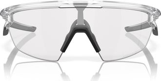 Oakley Gender Inclusive Sphaera 36mm Polarized Rectangle Sunglasses in Matte Clear/clear at Nordstrom