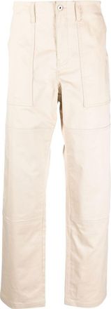 Marcelo Burlon Cross straight trousers - men - Cotton/Spandex/Elastane/Polyester - 46 - Neutrals