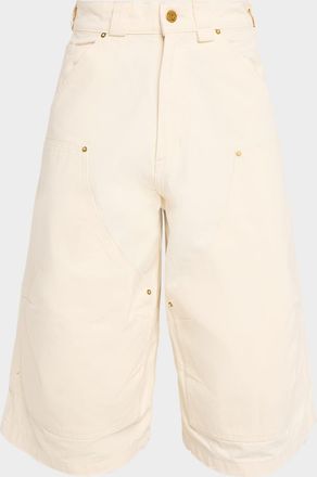 Willy Chavarria Men & apos;s Stockton Double-Knee Oversized Shorts