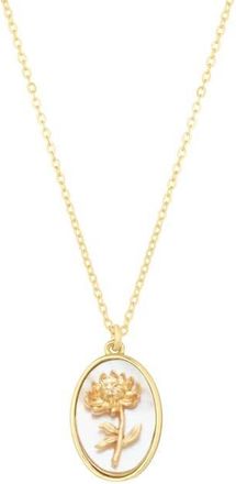 Set & Stones Katrina Birth Flower Necklace in Gold /November at Nordstrom