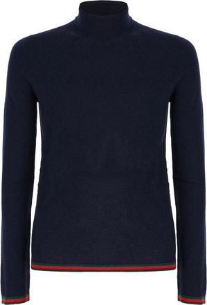 Gucci Fijne zachte kasjmier coltrui - Heren - Cashmere truien - Zwart - S - Kasjmier - Truien & Vesten