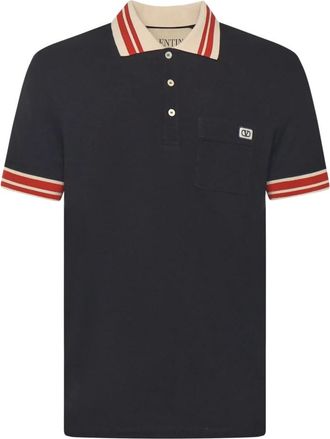 Valentino Garavani Heren, Tops, Zwart, Maat: M Katoen