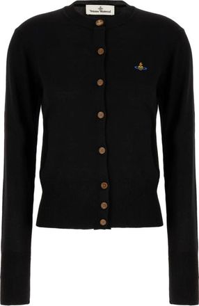 Vivienne Westwood Bea Cardigan - Dames - Vesten - Zwart - S - Katoen - Truien & Vesten
