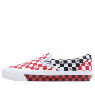 Vans OG Classic SlipOn LX Checkerboard Red Black VN0A32QNREB