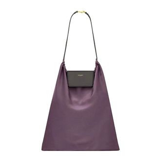 Saint Laurent PM Pochon Grande - Bags - Hombre - P&uacute;rpura - ONE SIZE