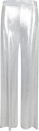 Norma Kamali Bias Wijde Broek - Dames - Wijde Broeken - Grijs - XS - Polyester - Broeken
