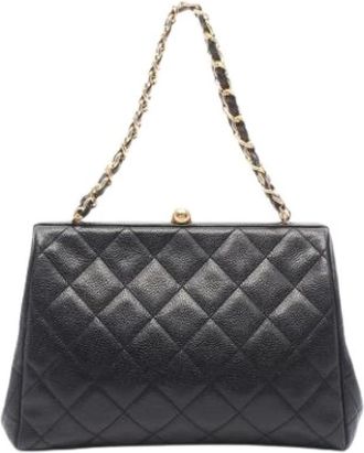 Chanel Pre-owned Vintage Handbag - Dames - Vintage Handtas - Zwart - ONE Size - Vintage