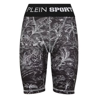 Plein Sport Korte Broeken, Dames, Zwart, S, Biker Shorts