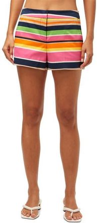 Trina Turk Stretch Cotton Corbin 2 Short in Multi Stripe at Nordstrom, Size 12