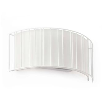 Netlighting Linda 2 Light Indoor Wall Light White with Shade E27
