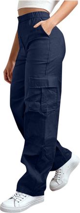 Generic Womens Quick Dry Trousers Joggers Sports Running Pants Sweatpants Cargo Trousers Ladies Casual Comfy Combat Pants Solid Color Classic Jogger High Wais