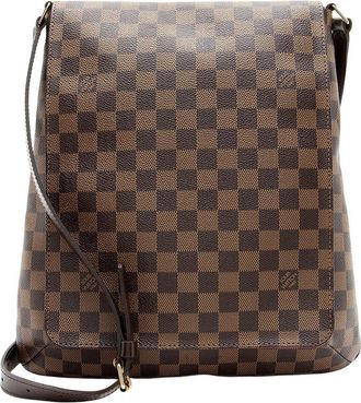 Louis Vuitton Brown Coated Canvas & Leather Salsa GM (Authentic Pre-Loved)