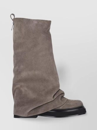 The Attico suede leather combat ankle boots